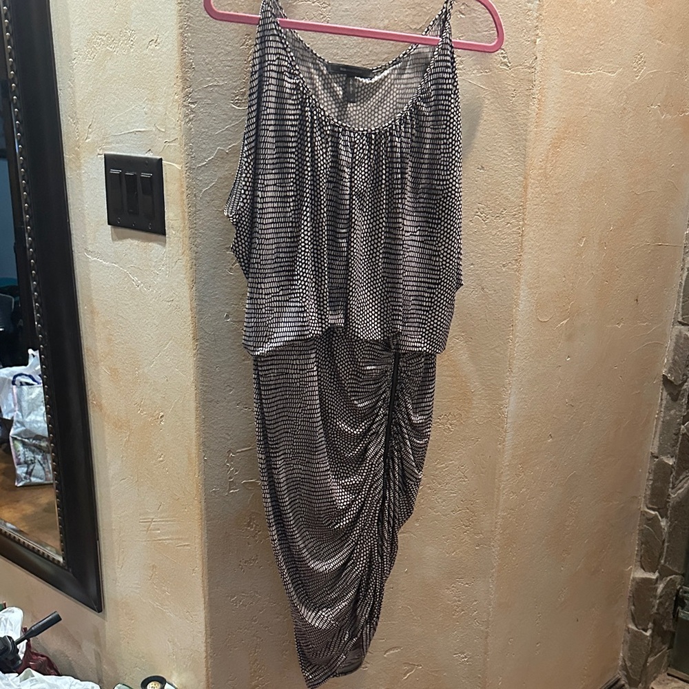 BCBGMaxAzria Black and White Mini Dress